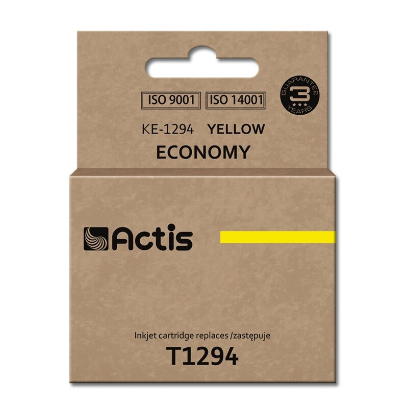 Kārtridžs Actis KE-1294 ink (replacement for Epson T1294; Standard; 15 ml; yellow) (KE-1294)