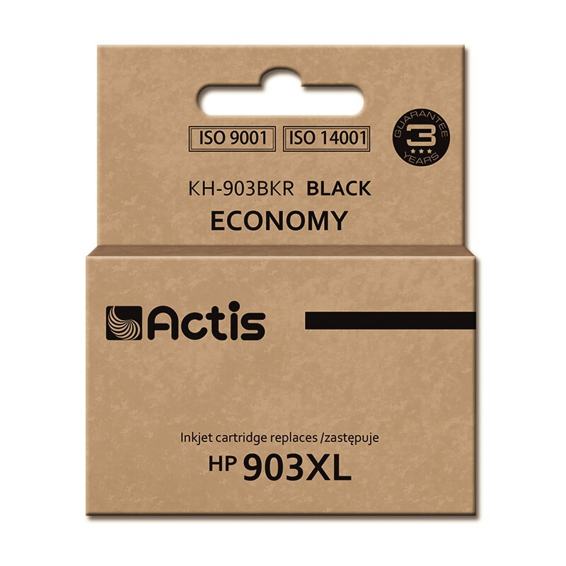 Kārtridžs Actis KH-903BKR Ink Cartridge (replacement for HP 903XL T6M15AE; Standard; 30ml; black) - New Chip (KH-903BKR)