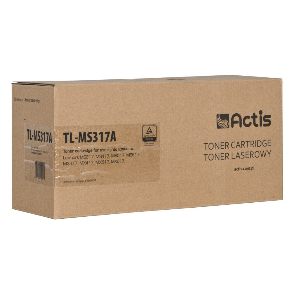 Kārtridžs Actis TL-MS317A (replacement for Lexmark 51B2000; Standard; 2500 pages; black) (TL-MS317A)