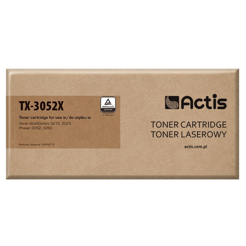 Kārtridžs Actis TX-3052X (replacement for Xerox 106R02778; Standard; 3000 pages; black) (TX-3052X)
