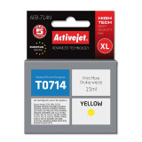 Kārtridžs Activejet AEB-714N Ink (replacement for Epson T0714, T0894, T1004; Supreme; 15 ml; yellow) (AEB-714N)