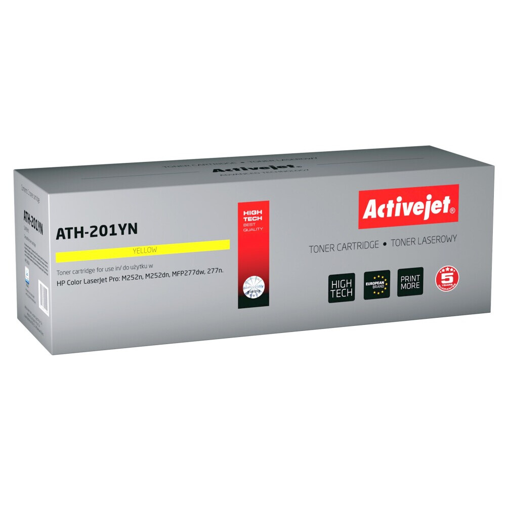 Kārtridžs Activejet ATH-201YN (replacement for HP 201A CF402A; Supreme; 1,400 pages; yellow) (ATH-201YN)