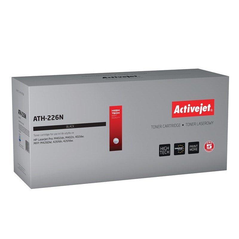 Kārtridžs Activejet ATH-226N (replacement for HP 226A CF226A; Supreme; 3100 pages; black) (ATH-226N)