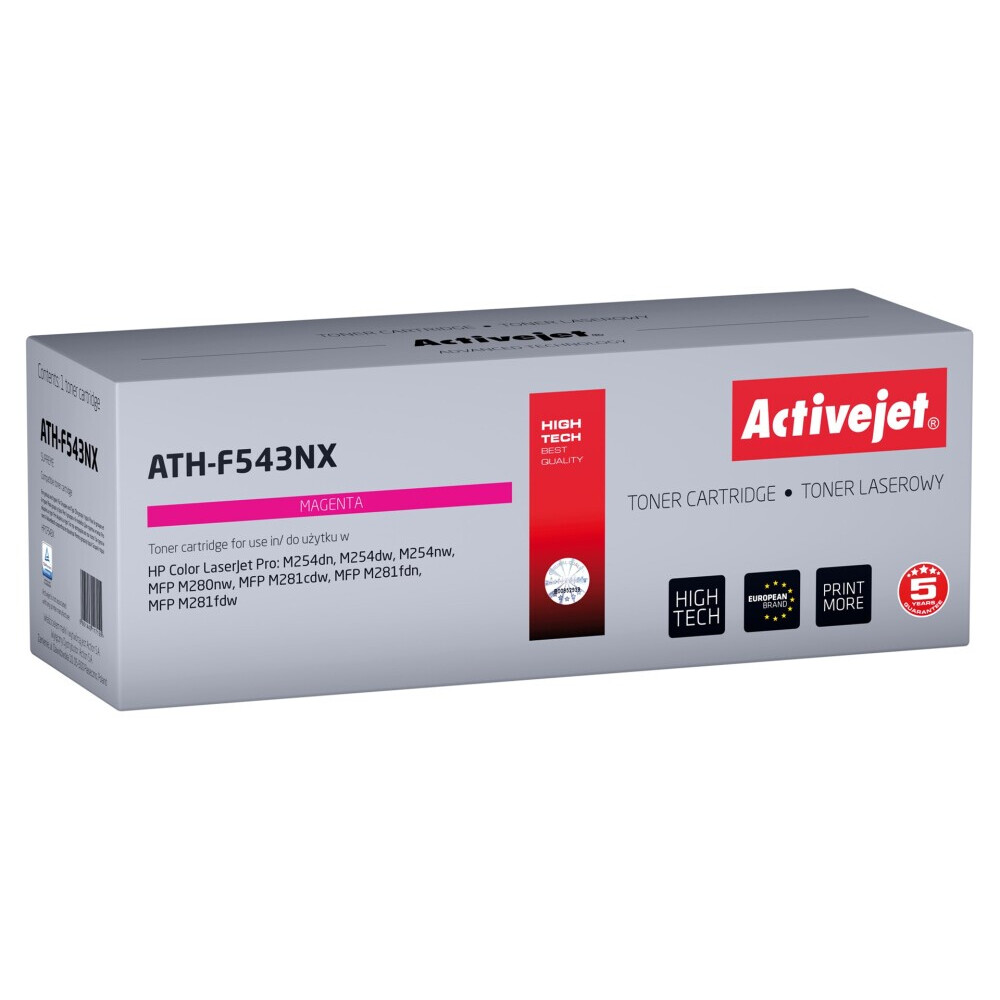 Kārtridžs Activejet ATH-F543NX (replacement for HP 540 CF543X; Supreme; 2500 pages; magenta) (ATH-F543NX)
