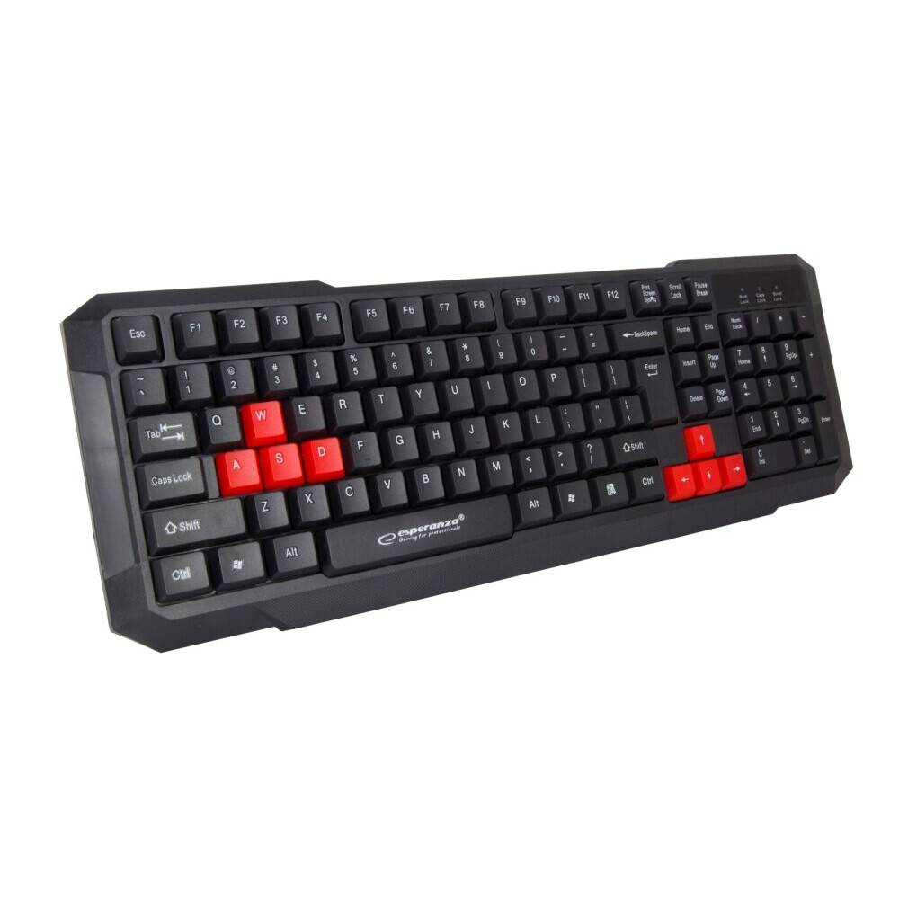 Tastatūra Esperanza EGK102R Black (GAMESPKLA0002)