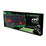 Tastatūra Esperanza EGK102R Black (GAMESPKLA0002)