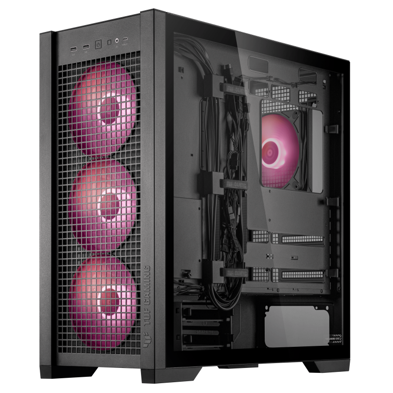 Datoru korpuss ASUS TUF Gaming GT302 ARGB Black (TUFGAMINGGT302ARGBBK) - foto 6