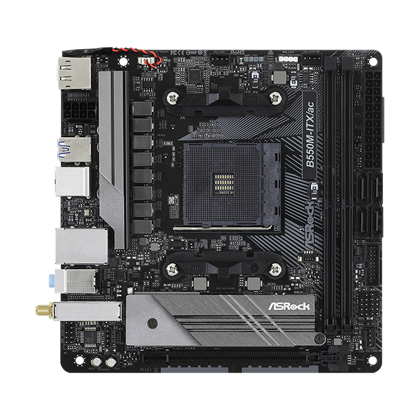 Pamatplate ASRock B550M-ITX/AC (B550M-ITX/AC) - foto 2