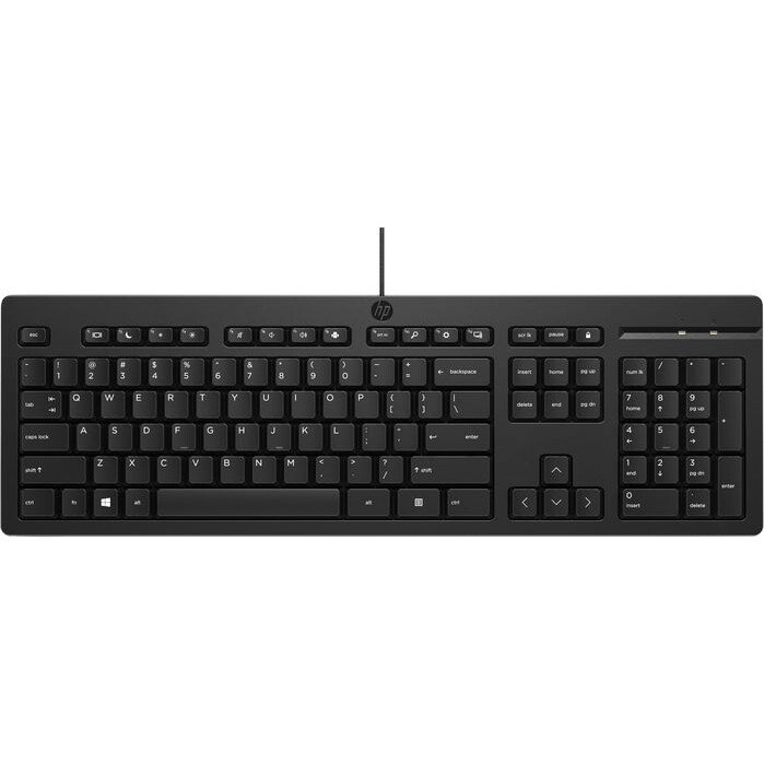 Tastatūra HP 125 USB EST Black (266C9AA)