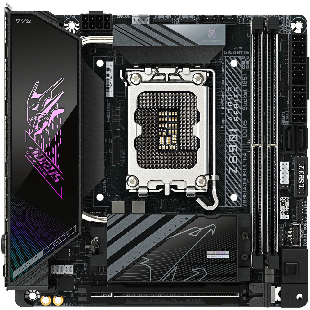 Pamatplate GIGABYTE Z890I AORUS ULTRA - foto 2