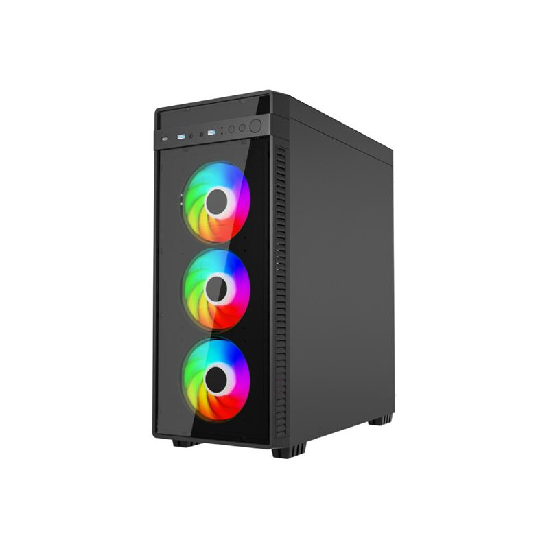 Datoru korpuss Gembird Case Fornax K700 Midi Tower Black (CCC-FC-K700) - foto 9