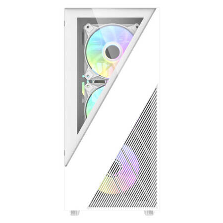 Boitiers PC Darkflash Aigo E330M Middle Tower + 4 argb fans white (E330M White) - photo 2