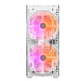 Datoru korpuss Darkflash DK360 Middle Tower white + 3 ARGB fans (DK360 White + 4 fans)