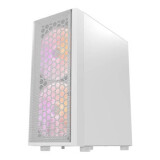 Datoru korpuss Darkflash DK360 Middle Tower white + 3 ARGB fans (DK360 White + 4 fans)