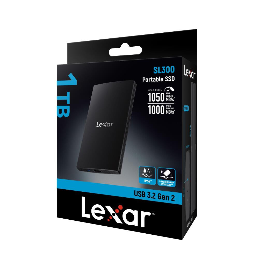Ārējie cietie diski un SSD LEXAR SL300 1TB (LSL300001T-RNBNG) - foto 2