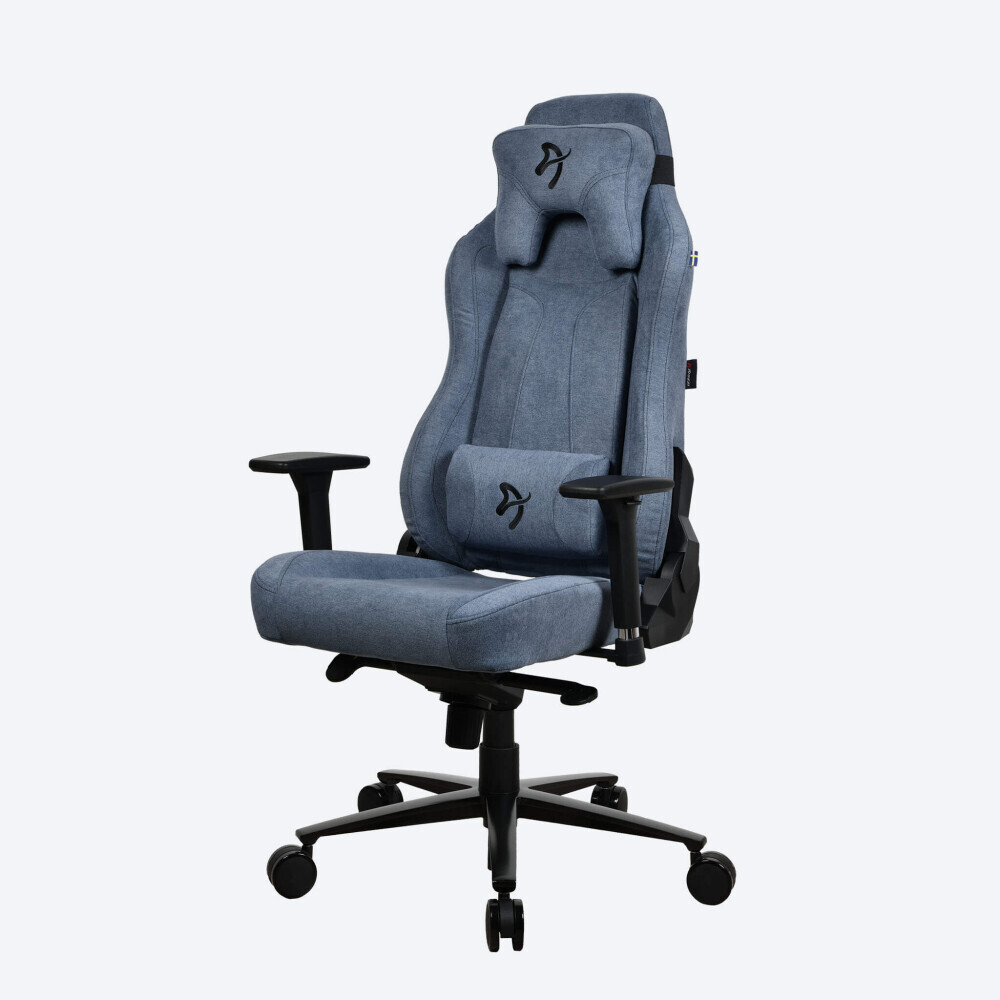 Datorkrēsls Arozzi Vernazza Soft Fabric Blue (VERNAZZA-SFB-BL) - foto 3