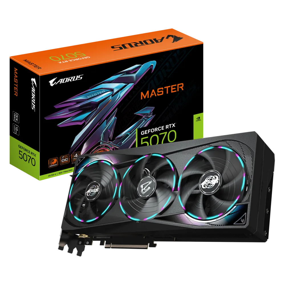 Videokarte Gigabyte AORUS GeForce RTX 5070 MASTER 12GB - GV-N5070AORUS M-12GD - foto 5