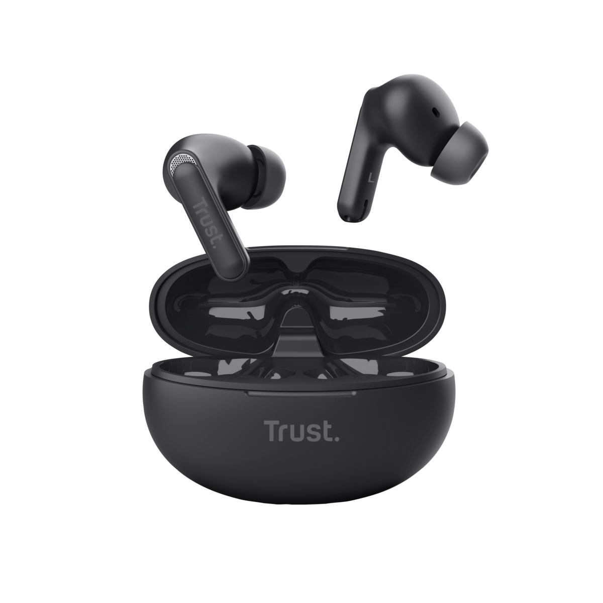 Austiņas TRUST EARBUDS YAVI BT ENC BLACK (25296)
