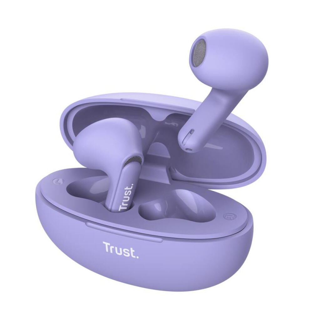 Austiņas TRUST EARPHONES YAVI BT ENC PURPLE (25299)