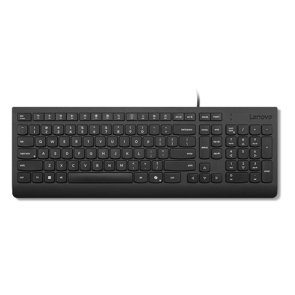 Tastatūra Lenovo Essential US Black (4Y41R64633)