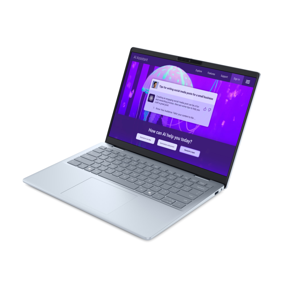 Portatīvais dators Dell Plus 14 14" Ice Blue (DB14250_LNL_208) - foto 3