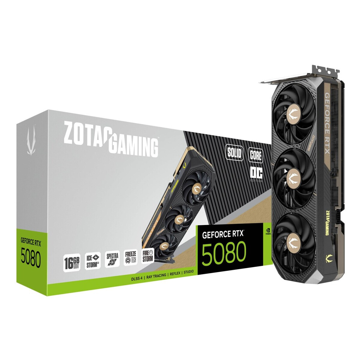 Videokarte ZOTAC GAMING GeForce RTX 5080 SOLID CORE OC (ZT-B50800J2-10P) - foto 4