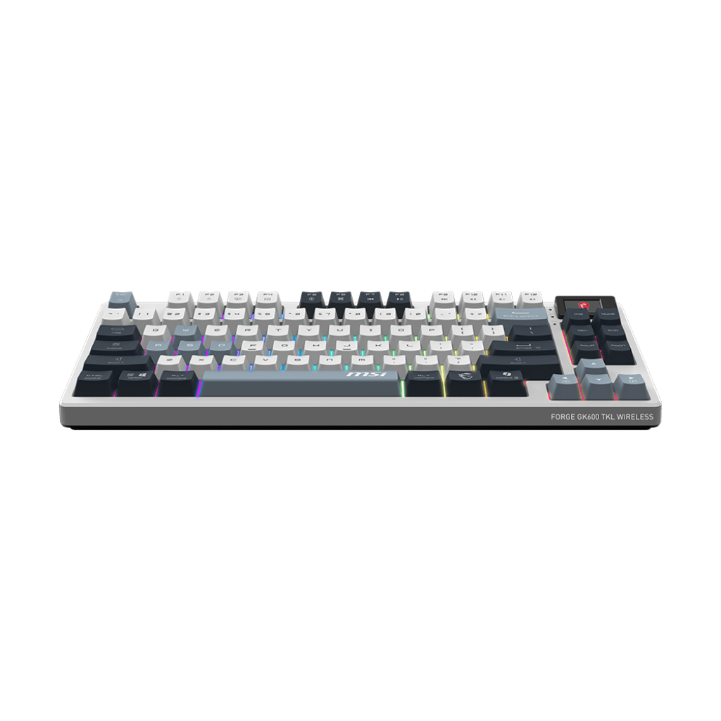 Tastatūra MSI FORGE GK600 TKL WIRELESS SKY Gaming - FORGE GK600 TKL W SKY US - foto 3