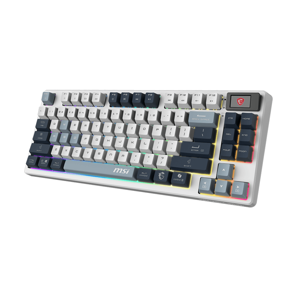 Tastatūra MSI FORGE GK600 TKL WIRELESS SKY Gaming - FORGE GK600 TKL W SKY US - foto 4