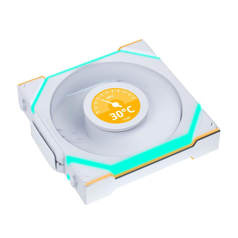 Korpusa ventilators Lian Li UNI FAN SL Wireless LCD 120 Kit of 3  (G99.12SLLCD1W3W.00) - foto 3