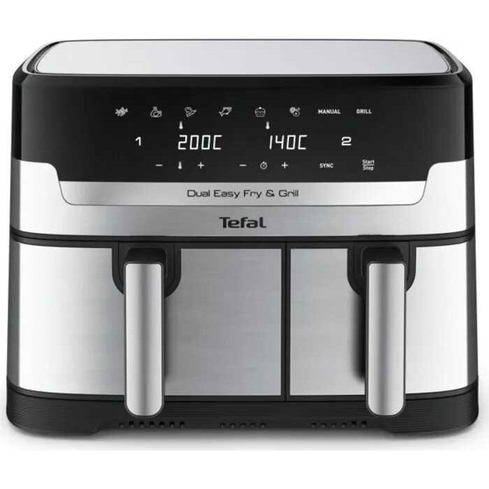 Aerogrils Tefal EY905D10 Stainless Steel, Black