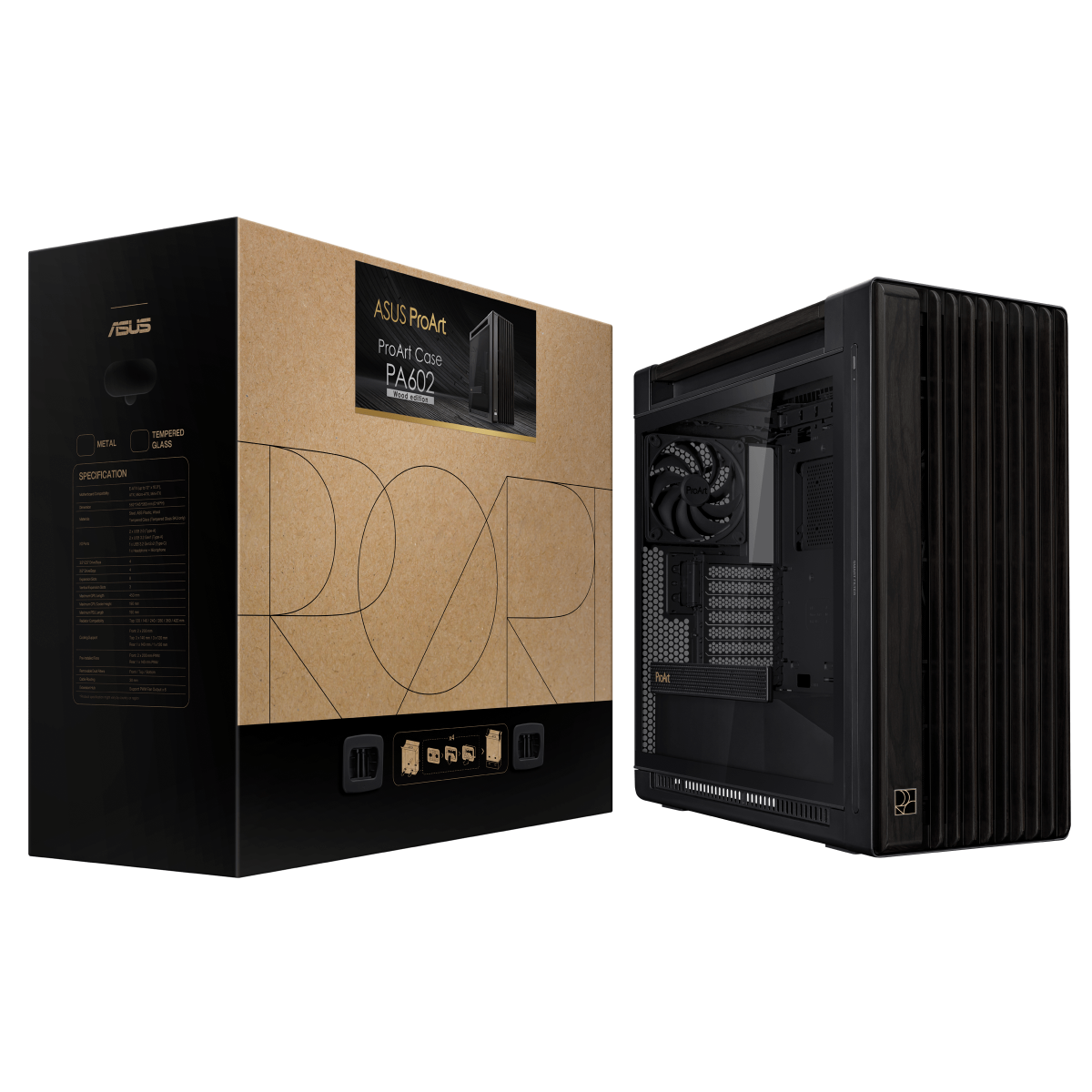 Datora korpuss ASUS ProArt PA602 Wood Edition (90DC00J0-B09010) - foto 7