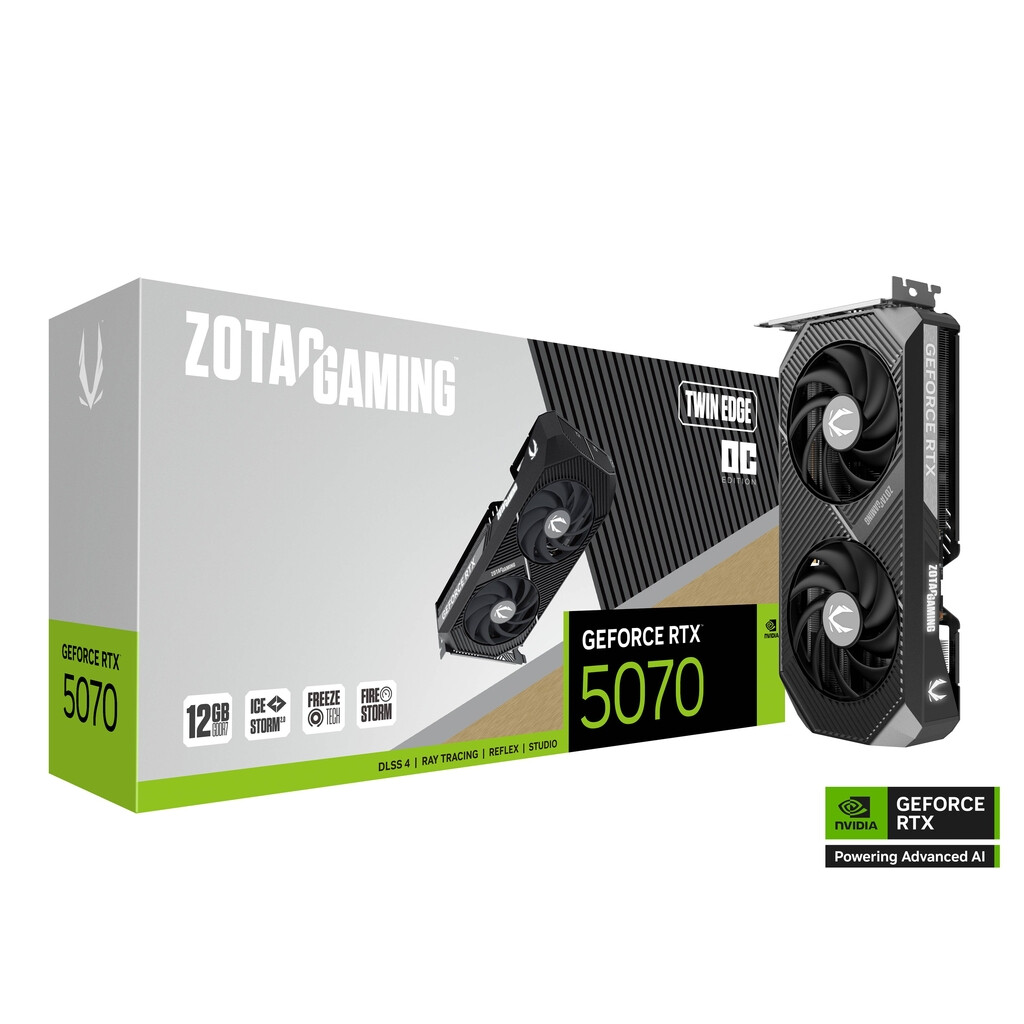Videokarte ZOTAC GAMING GeForce RTX 5070 Twin Edge OC (ZT-B50700H-10P) - foto 4