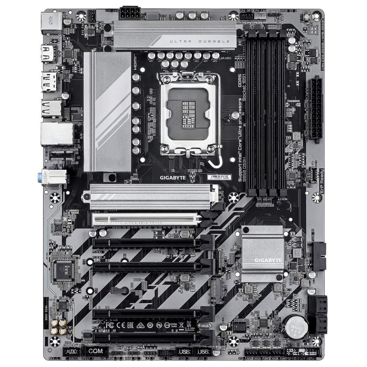 Pamatplate Gigabyte B860 DS3H LGA1851 Grey - foto 2