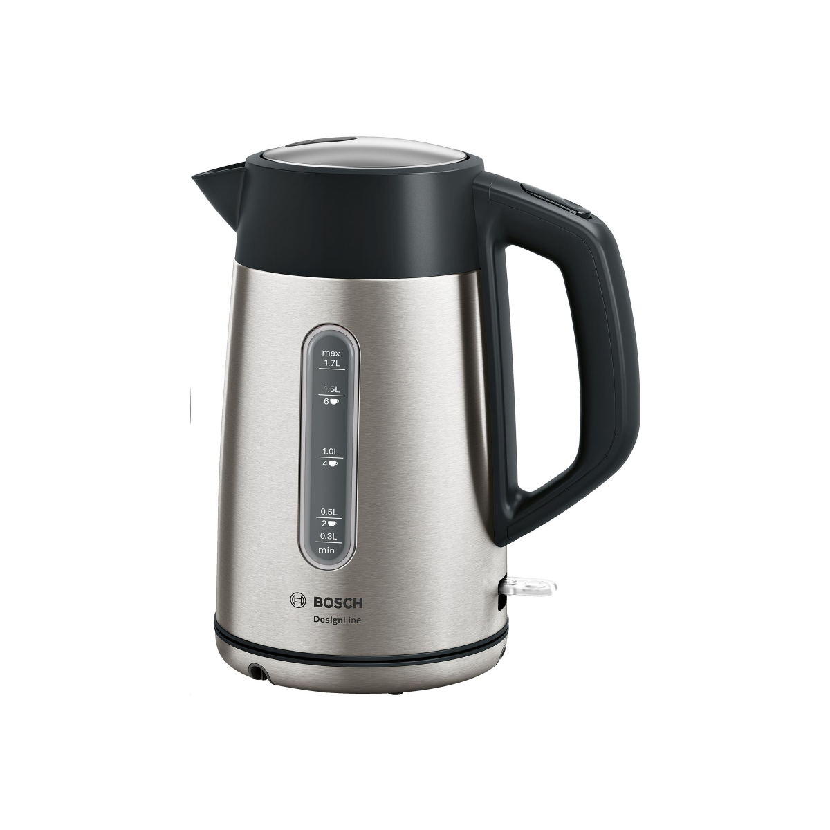 Tējkanna Bosch DesignLine TWK4P440 Stainless steel, Black