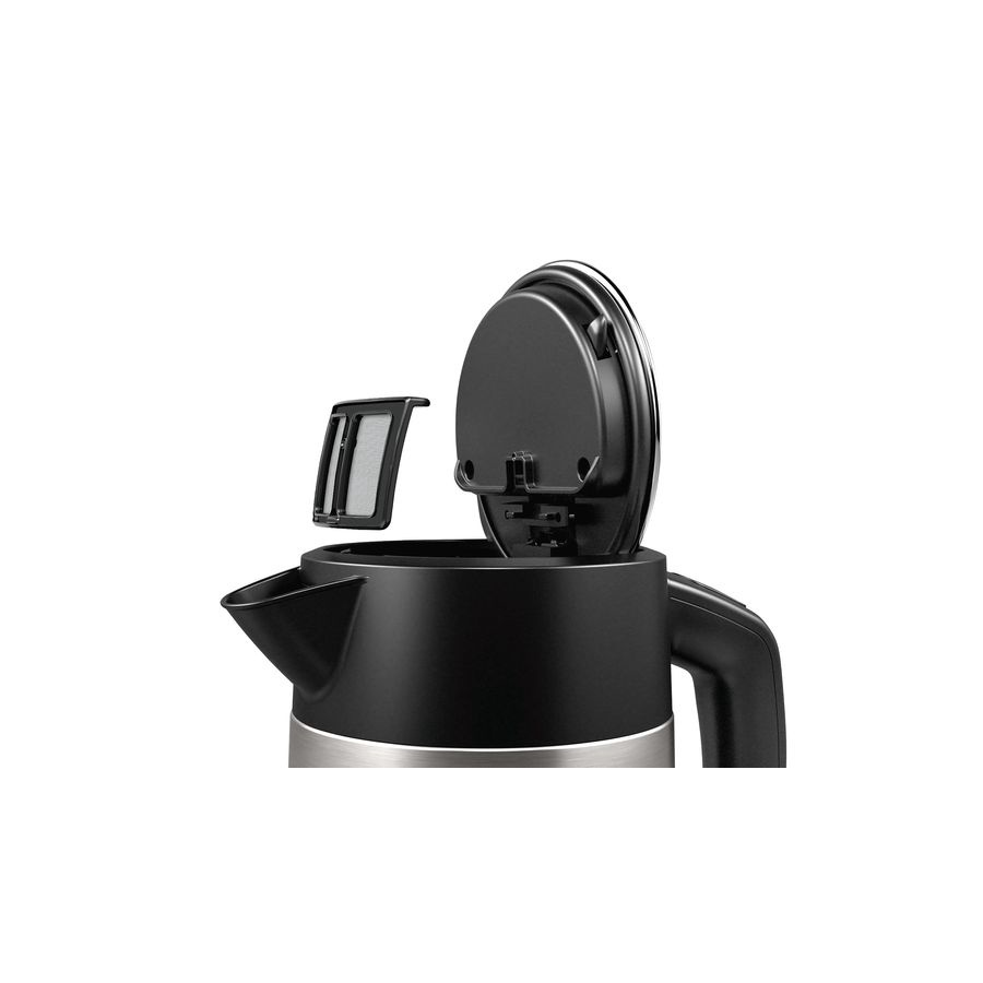 Tējkanna Bosch DesignLine TWK4P440 Stainless steel, Black - foto 2