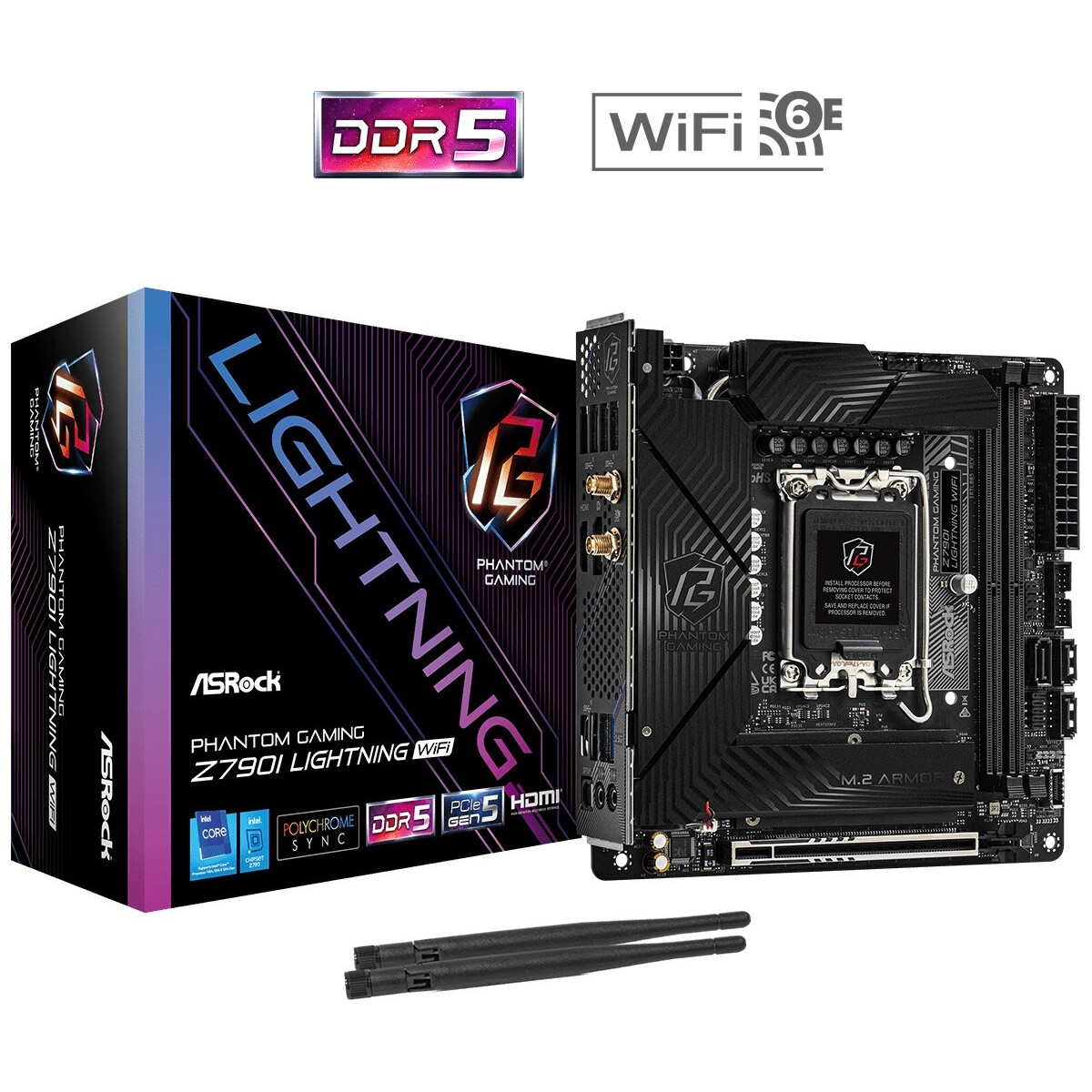 Pamatplate ASRock Z790I LIGHTNING WIFI - foto 3