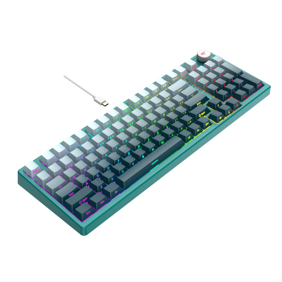 Tastatūra Havit KB899L Green - foto 3