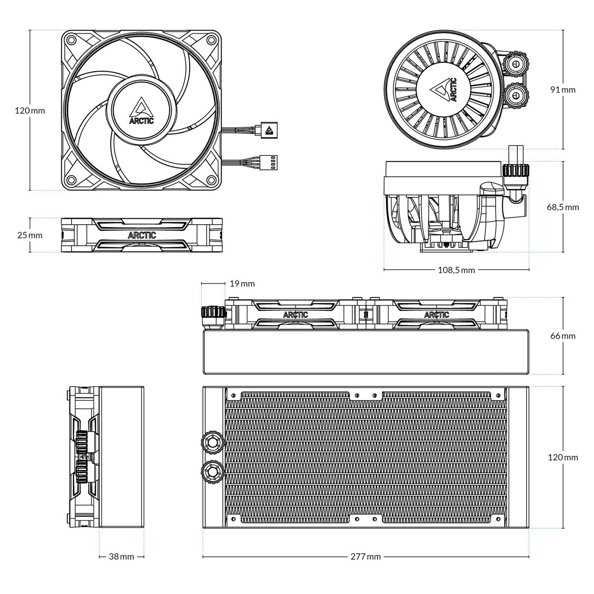 Procesoru dzesētaji ARCTIC Liquid Freezer III Pro 240 (ACFRE00178A) - foto 6