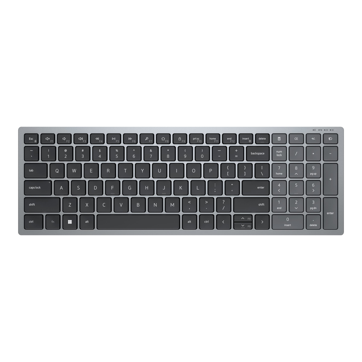 Tastatūra Dell KB740 Grey (580-AKOX)