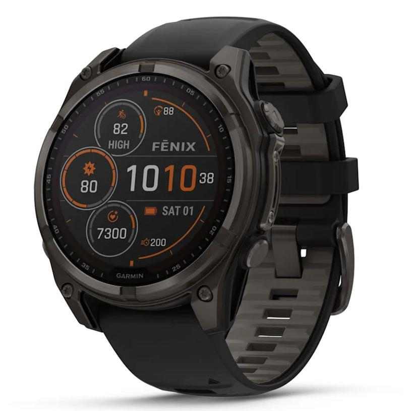 Viedpulkstenis Garmin FENIX 8 SAPP. SOLAR Black (010-02906-11)