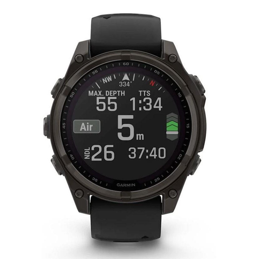 Viedpulkstenis Garmin FENIX 8 SAPP. SOLAR Black (010-02906-11) - foto 2