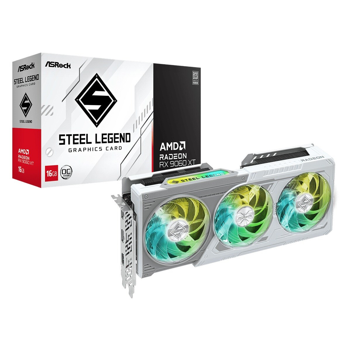 Videokarte ASRock RX 9060 XT Steel Legend 16 GB OC - RX9060XT SL 16GO - foto 4