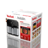 Aerogrils Tefal Mega EY855D10 Black, Stainless steel