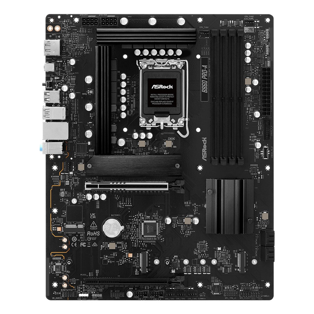 Pamatplate ASROCK B860 PRO-A Black (90-MXBRN0-A0UAYZ)