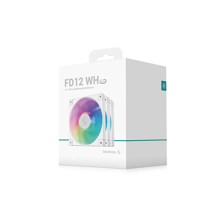 Korpusa dzesētājs Deepcool FD12 White 3-Pack (R-FD12-WHAPN3-G) - foto 5