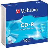 Disks CD-R Verbatim 700Mb 52x DataLife Slim (10 pcs.) (43415)