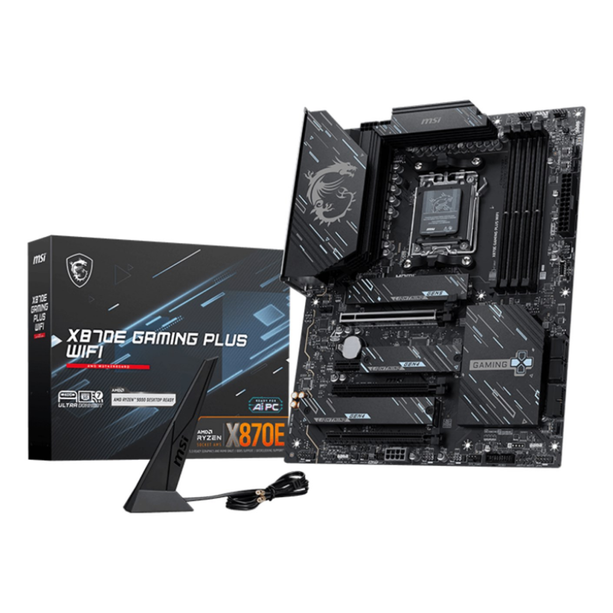 Pamatplate MSI X870E GAMING PLUS WIFI Black (7E70-001R)