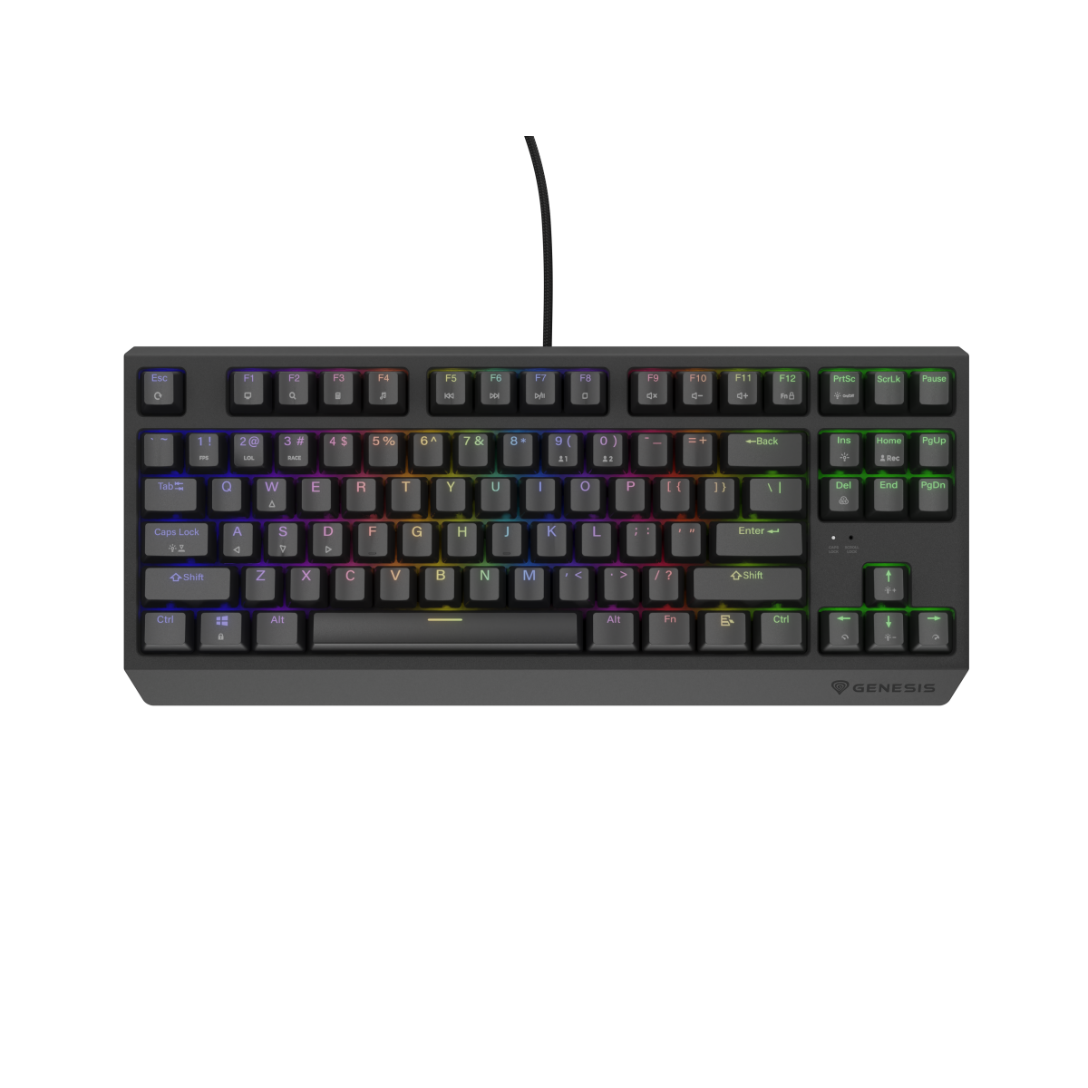 Tastatūra Genesis THOR 230 TKL Black (NKG-2077)