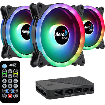 Ventilateur de boîtier AeroCool Duo 12 Pro (3 pcs) - EN52588