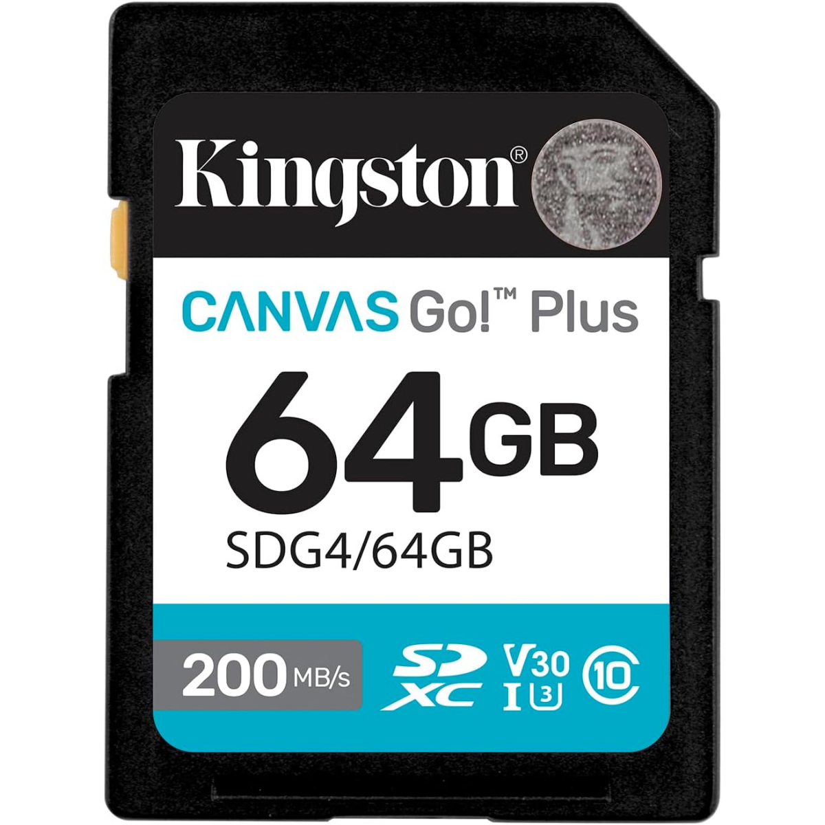 Atmiņas kartes Kingston Canvas Go Plus Gen4 64GB Black (SDG4/64GB)